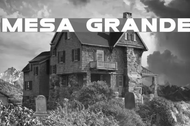 Mesa Grande Font examples