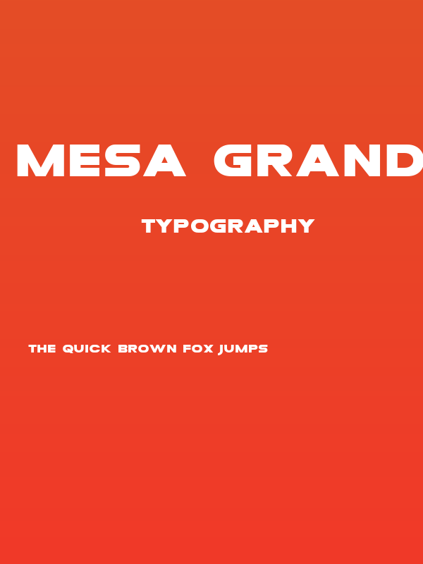 Mesa Grande Poster