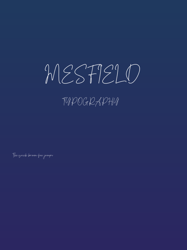 Mesfield Poster
