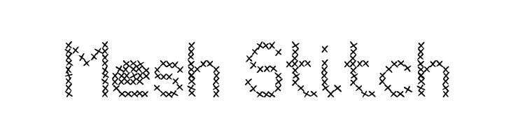 Mesh Stitch  Free Fonts Download