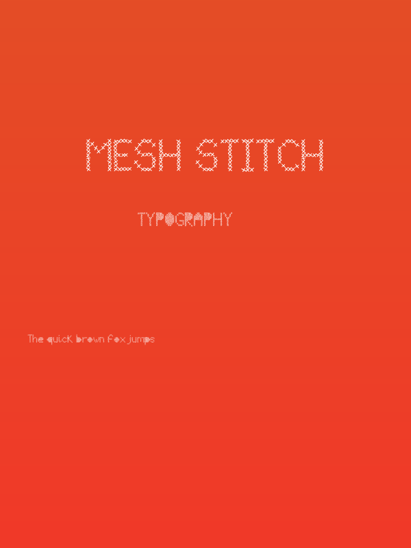 Mesh Stitch Poster