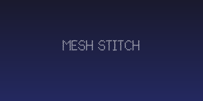 Mesh Stitch Social Header