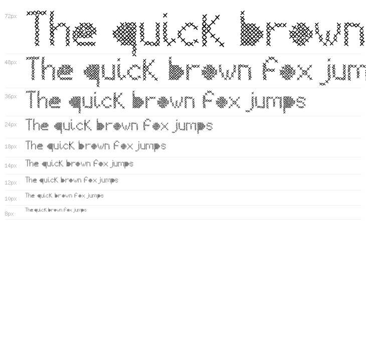 Mesh Stitch Waterfall