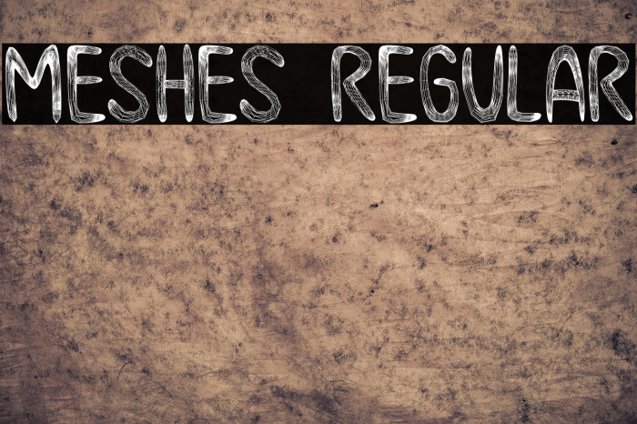 Meshes Regular फ़ॉन्ट examples
