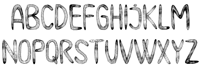 Meshes Regular फ़ॉन्ट लोअरकेस