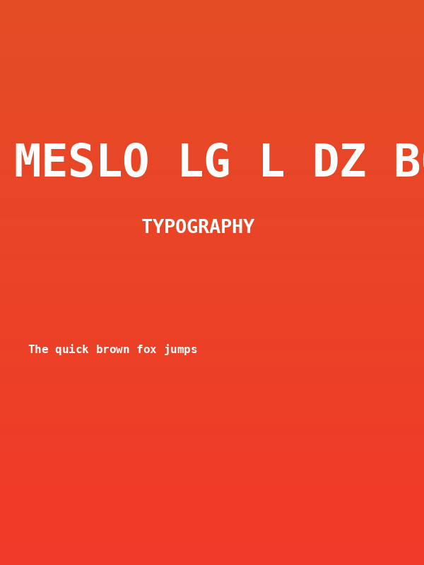 Meslo LG L DZ Bold Poster