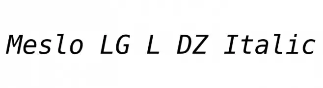 Meslo LG L DZ Italic 