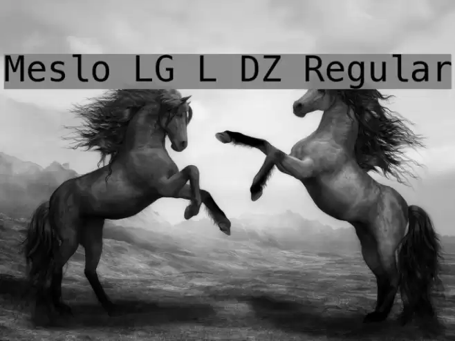 Meslo LG L DZ Regular Fonte examples