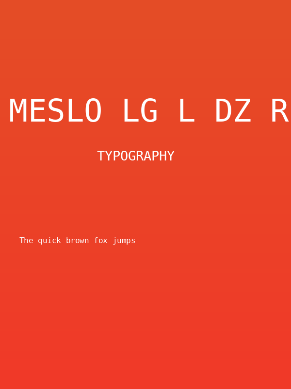 Meslo LG L DZ Regular Poster