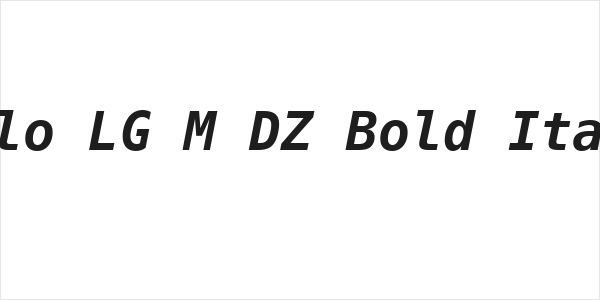 Meslo LG M DZ Bold Italic Logo