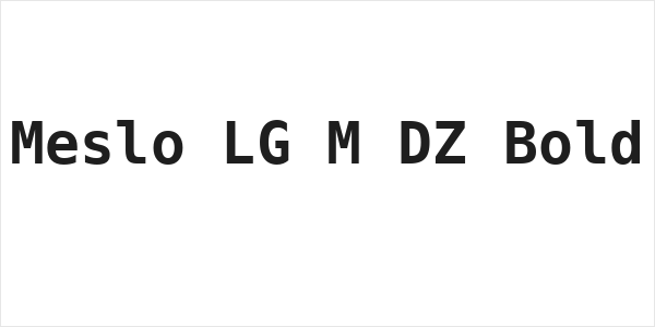 Meslo LG M DZ Bold Logo