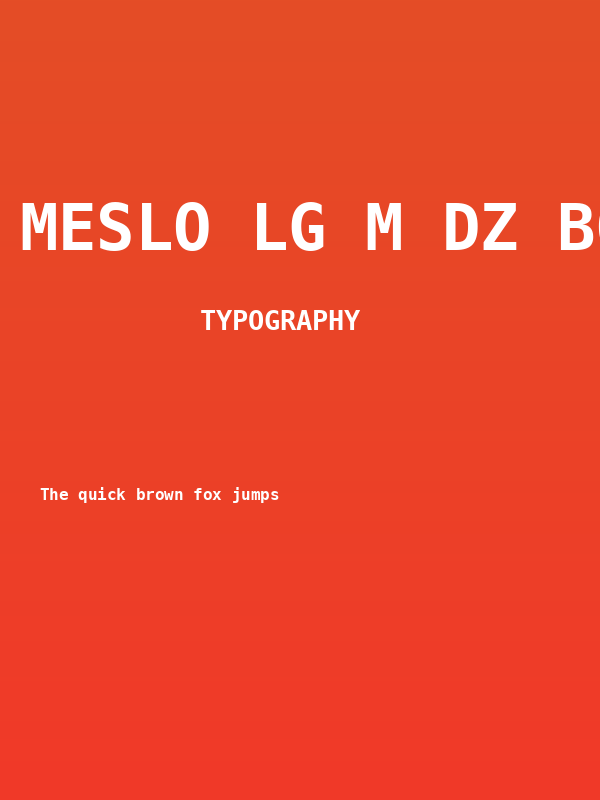 Meslo LG M DZ Bold Poster