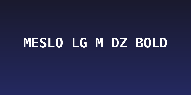 Meslo LG M DZ Bold Social Header