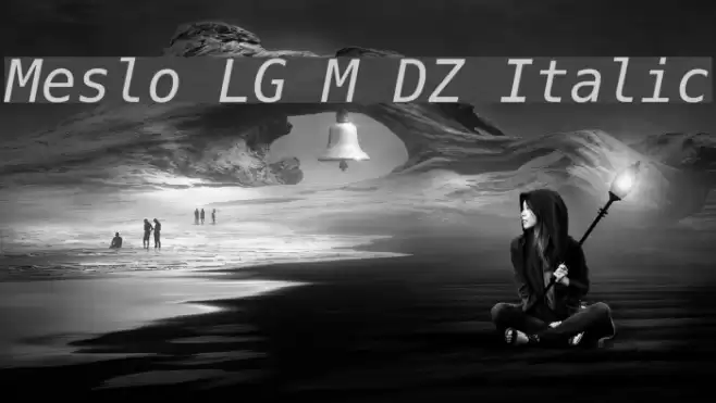 Meslo LG M DZ Italic Polices examples