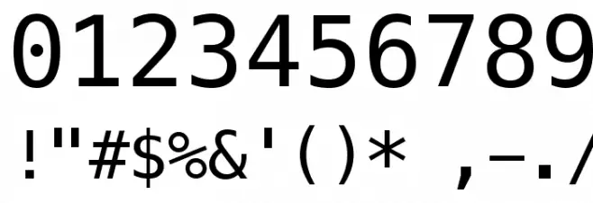 Meslo LG M DZ Regular Font OTHER CHARS
