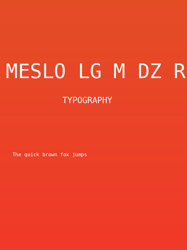 Meslo LG M DZ Regular Poster