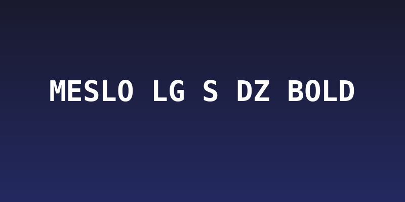 Meslo LG S DZ Bold Social Header