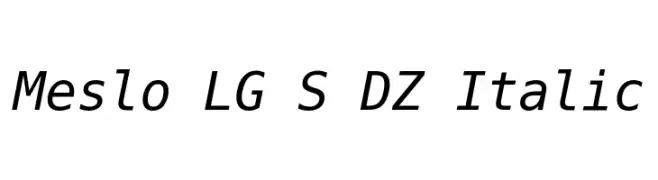 Meslo LG S DZ Italic 