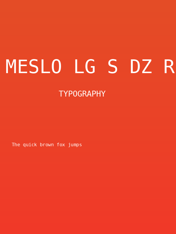 Meslo LG S DZ Regular Poster