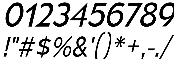 MesmerizeBk-Italic Font OTHER CHARS