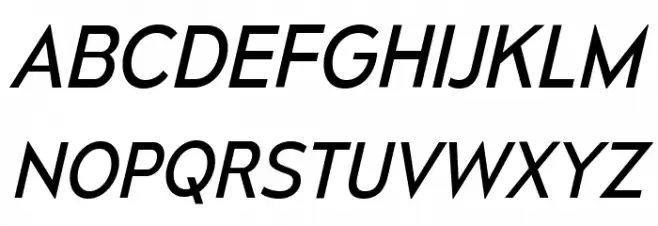MesmerizeBk-Italic Font Litere mari