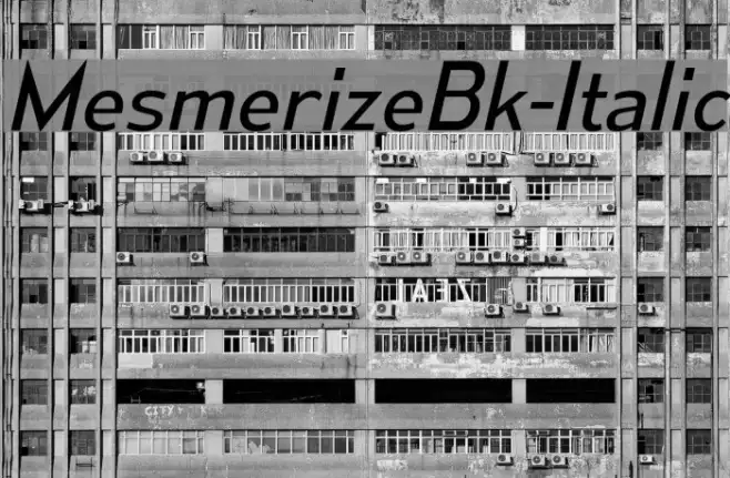 MesmerizeBk-Italic Example 1