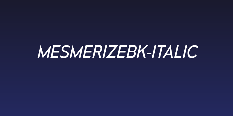MesmerizeBk-Italic Social Header