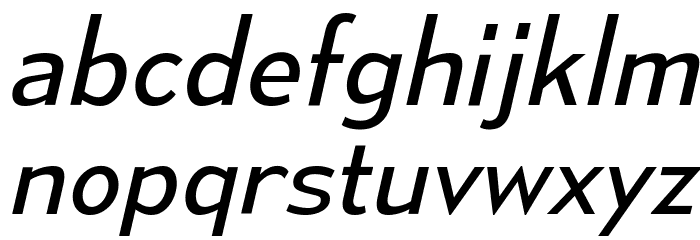 MesmerizeBk-Italic Font LOWERCASE