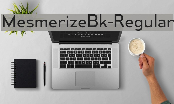 MesmerizeBk-Regular Font examples