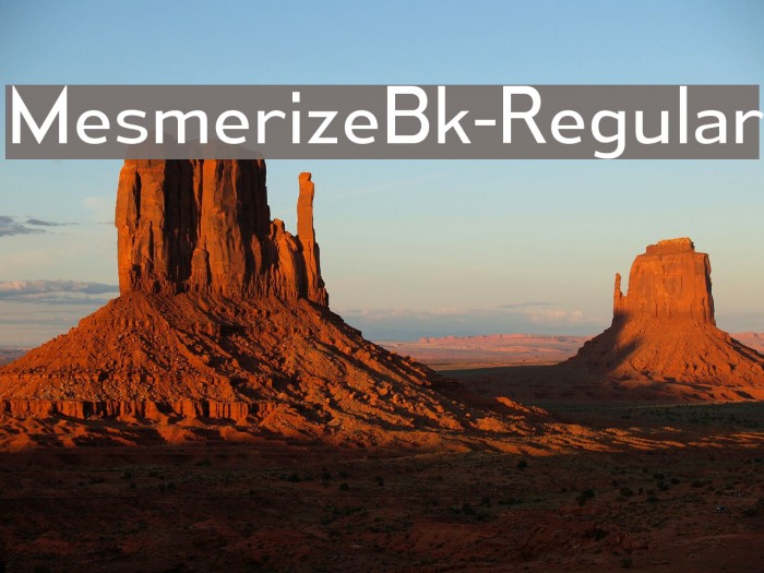 MesmerizeBk-Regular Font examples
