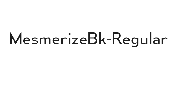 MesmerizeBk-Regular Logo