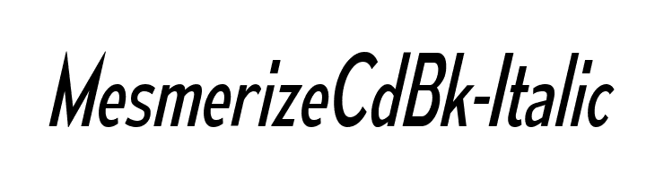 MesmerizeCdBk-Italic  フリーフォントのダウンロード