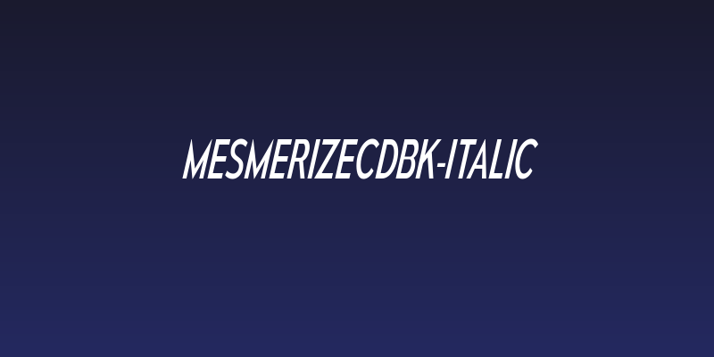 MesmerizeCdBk-Italic Social Header