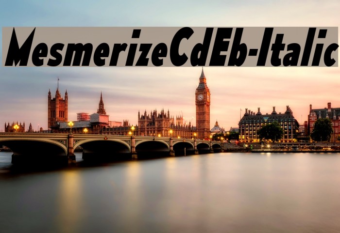 MesmerizeCdEb-Italic Font examples