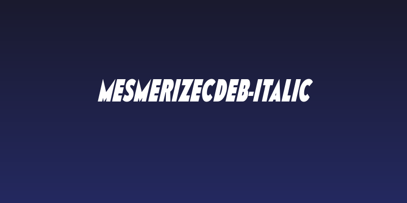 MesmerizeCdEb-Italic Social Header