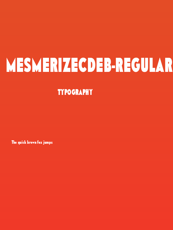 MesmerizeCdEb-Regular Poster