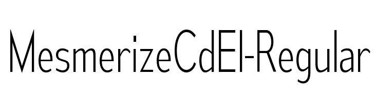 MesmerizeCdEl-Regular  नि: शुल्क फ़ॉन्ट्स डाउनलोड