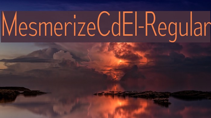MesmerizeCdEl-Regular Font examples
