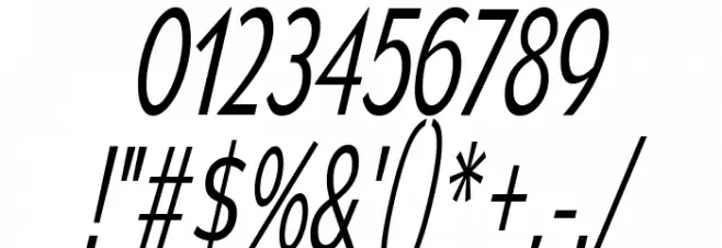 MesmerizeCdLt-Italic Font OTHER CHARS