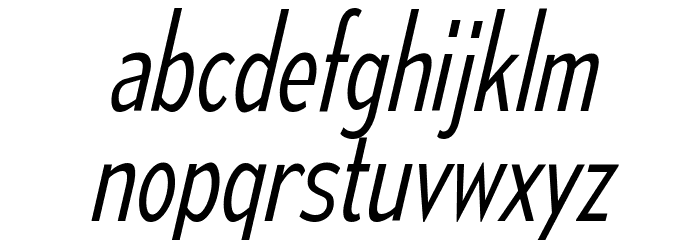 MesmerizeCdLt-Italic Font LOWERCASE