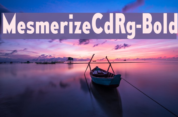 MesmerizeCdRg-Bold Font examples