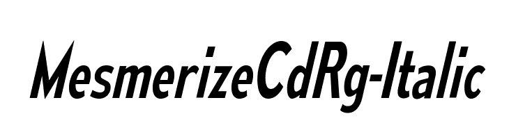 MesmerizeCdRg-Italic  フリーフォントのダウンロード