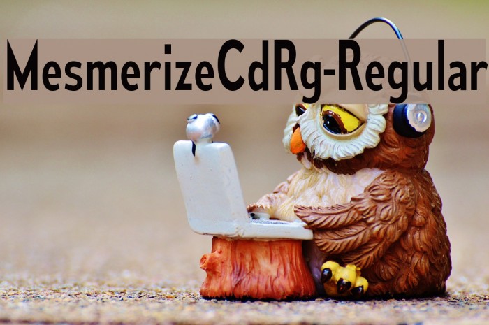 MesmerizeCdRg-Regular Font examples