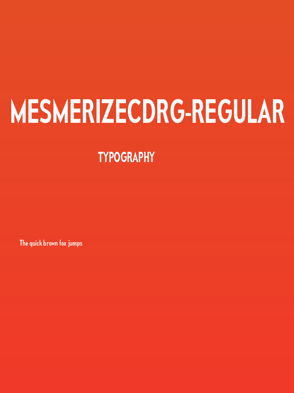 MesmerizeCdRg-Regular Poster