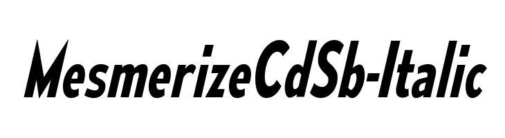 MesmerizeCdSb-Italic  免费字体下载