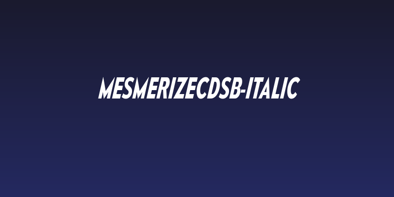MesmerizeCdSb-Italic Social Header