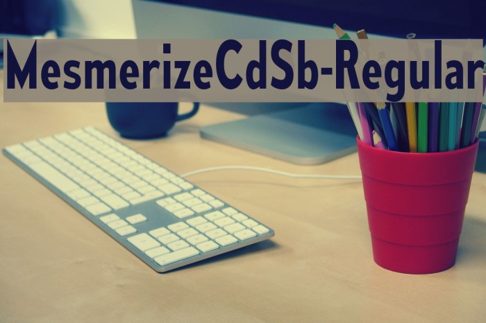 MesmerizeCdSb-Regular Font examples