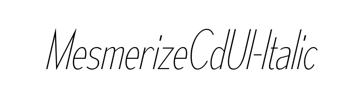 MesmerizeCdUl-Italic  Скачать бесплатные шрифты