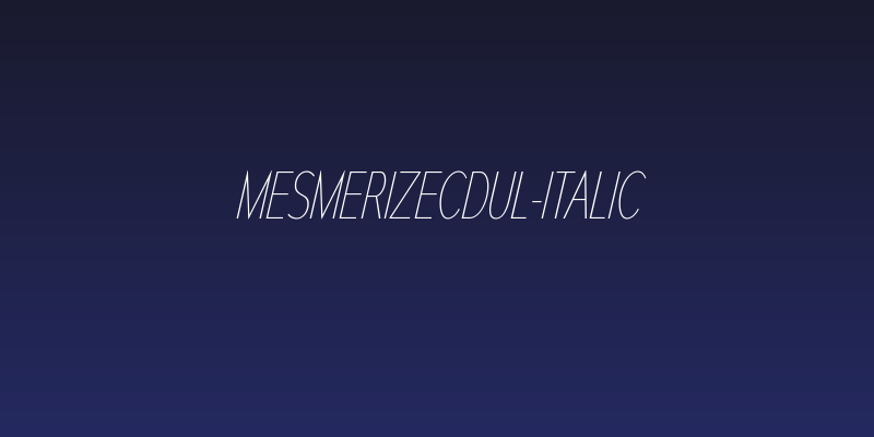MesmerizeCdUl-Italic Social Header