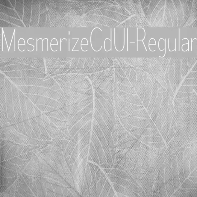 MesmerizeCdUl-Regular Example 2